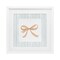Stupell Industries Chic Bow with Striped Border Framed Print Under Glass, design by PATRICIA PINTO